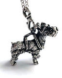 Colgante Collar Llavero Dije de Perro Schnauzer 3D Cuerpo Completo en Conejo Damaru México 3